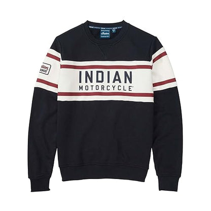 Indian Motorcycle Women�s Colorblock Sweatshirt, Navy - M - 283343303