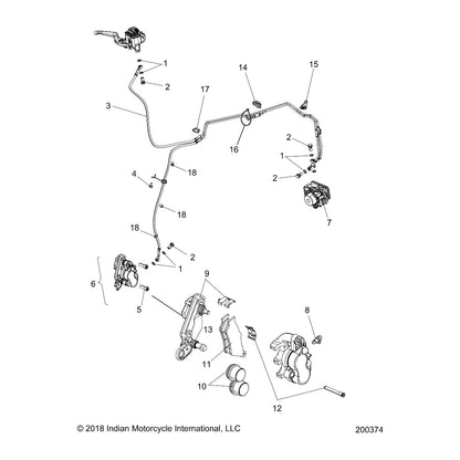 Victory Motorcycles Indian Motorcycle Piston and Seals Kit, Genuine OEM Part 2206138, Qty 1