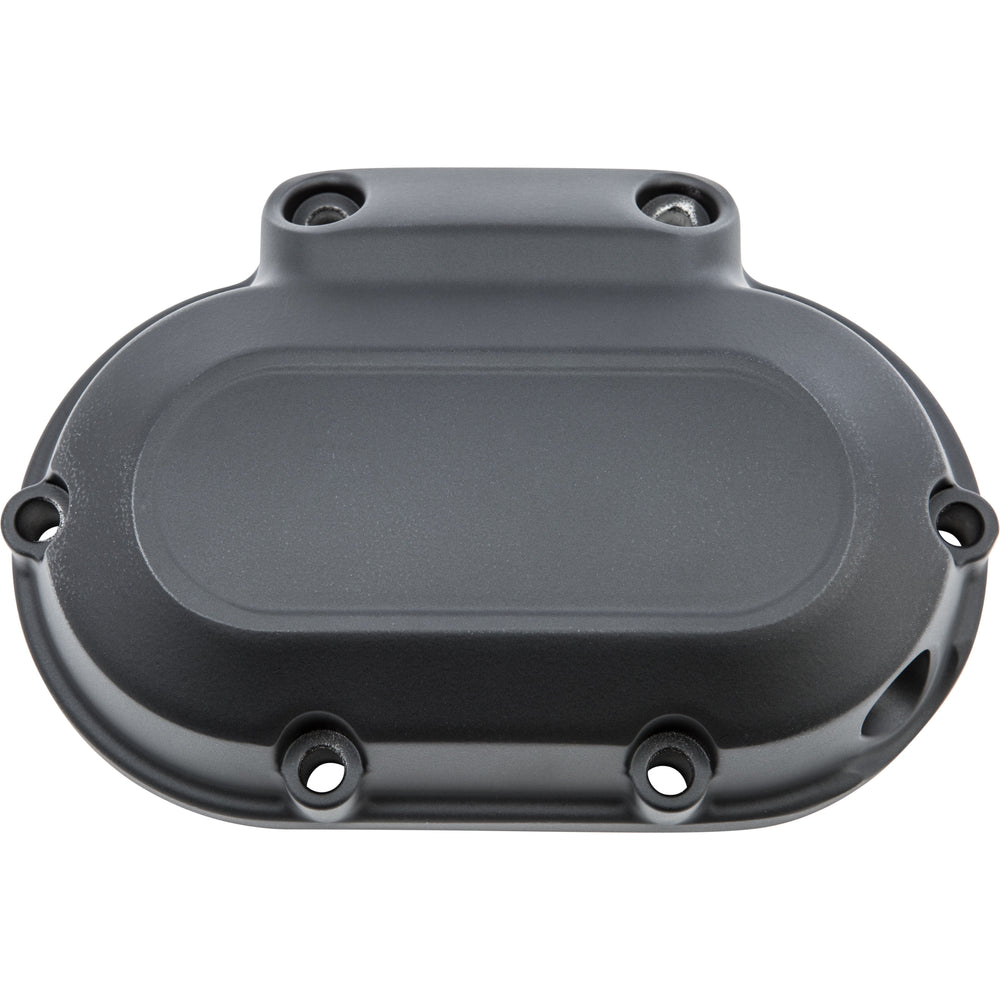 Trans Side Cover Flat Black 6 Twin Cam 07 17 & Dyna 06