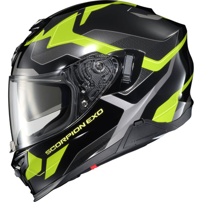 Exo T520 Full Face Helmet Zuse Black/Hi Viz Sm