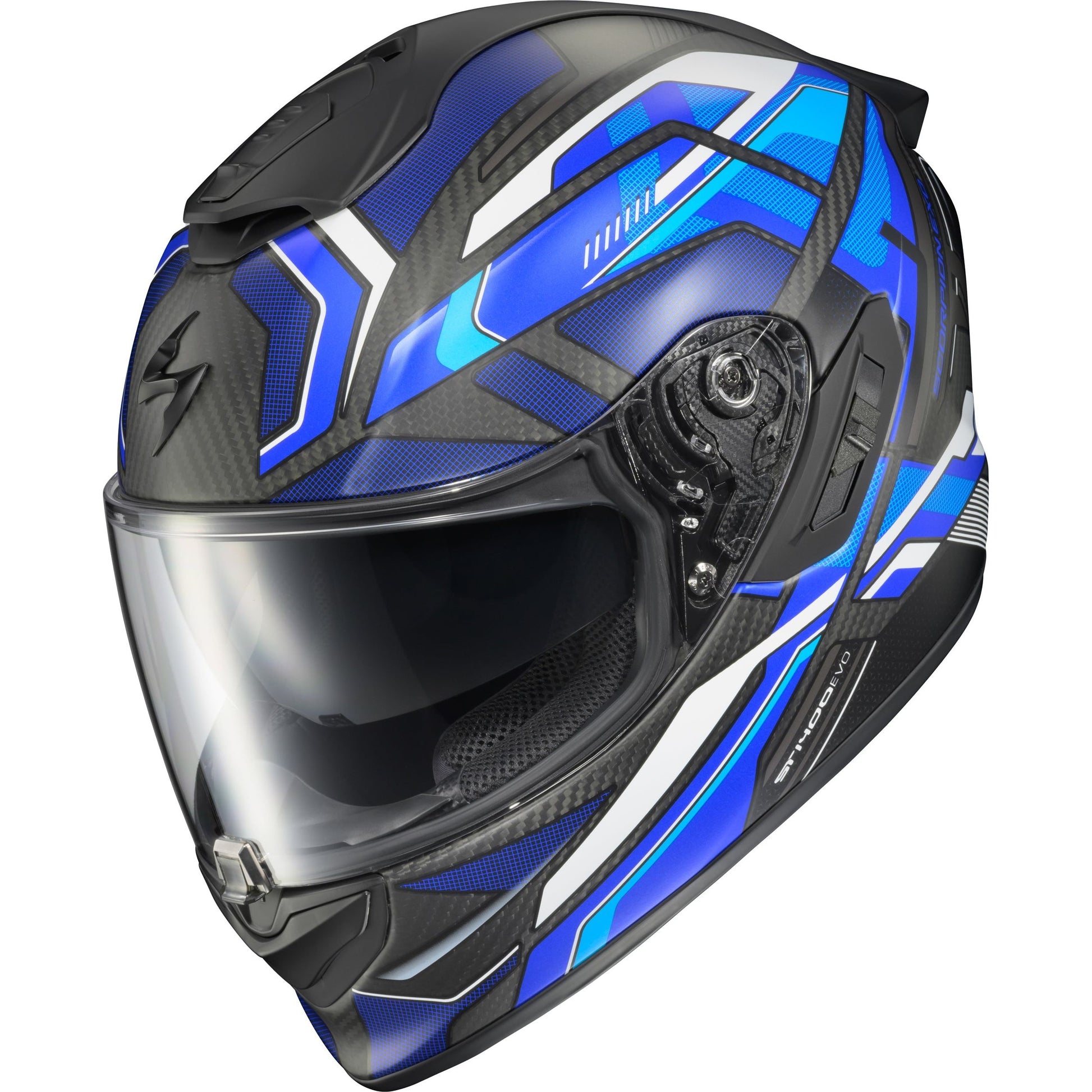 Exo St1400 Evo Carbon Helmet Hex Matte Blue Sm