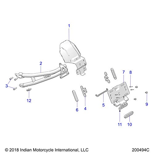 
                      
                        Indian Motorcycle Weldment Arm, Cruiser Black, Genuine OEM Part 1024070-266, Qty 1
                      
                    
