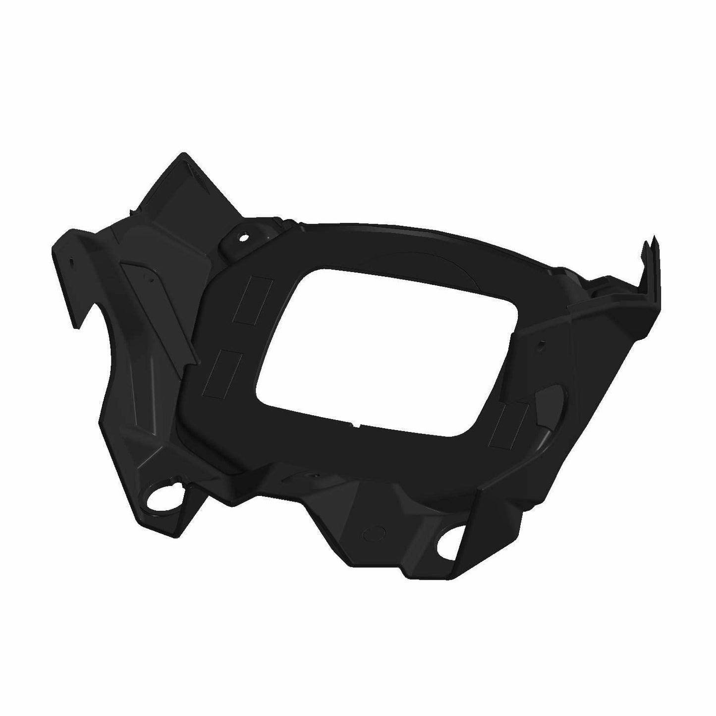 Polaris ATV Headlight Pod with Square Cutout, Rear, Genuine OEM Part 5453689-070, Qty 1