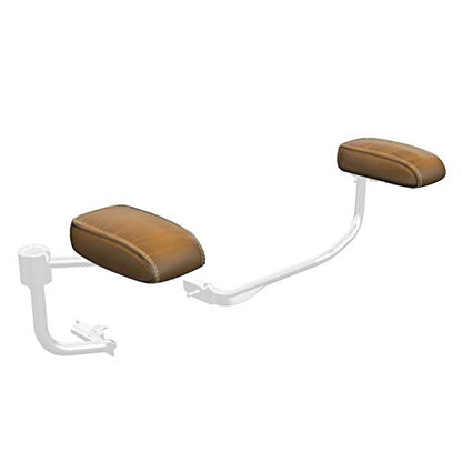 Indian Motorcycle Passenger Armrest Pads, Pair, Fits Specific Chieftain, Roadmaster, Chief, Springfield Models Equipped With Trunk, Desert Tan Genuine Leather, for Comfort and Support - 2880041-05