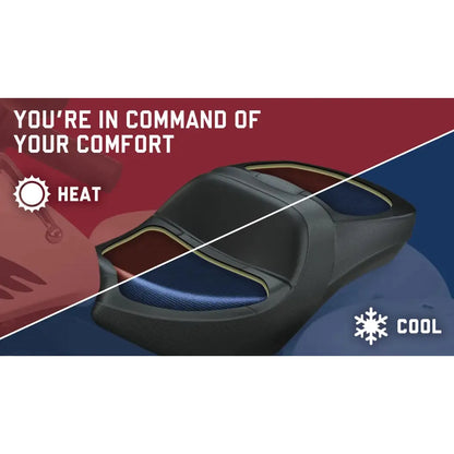 Indian ClimaCommand Comfort+ Seat, Black - 2890100-VBA