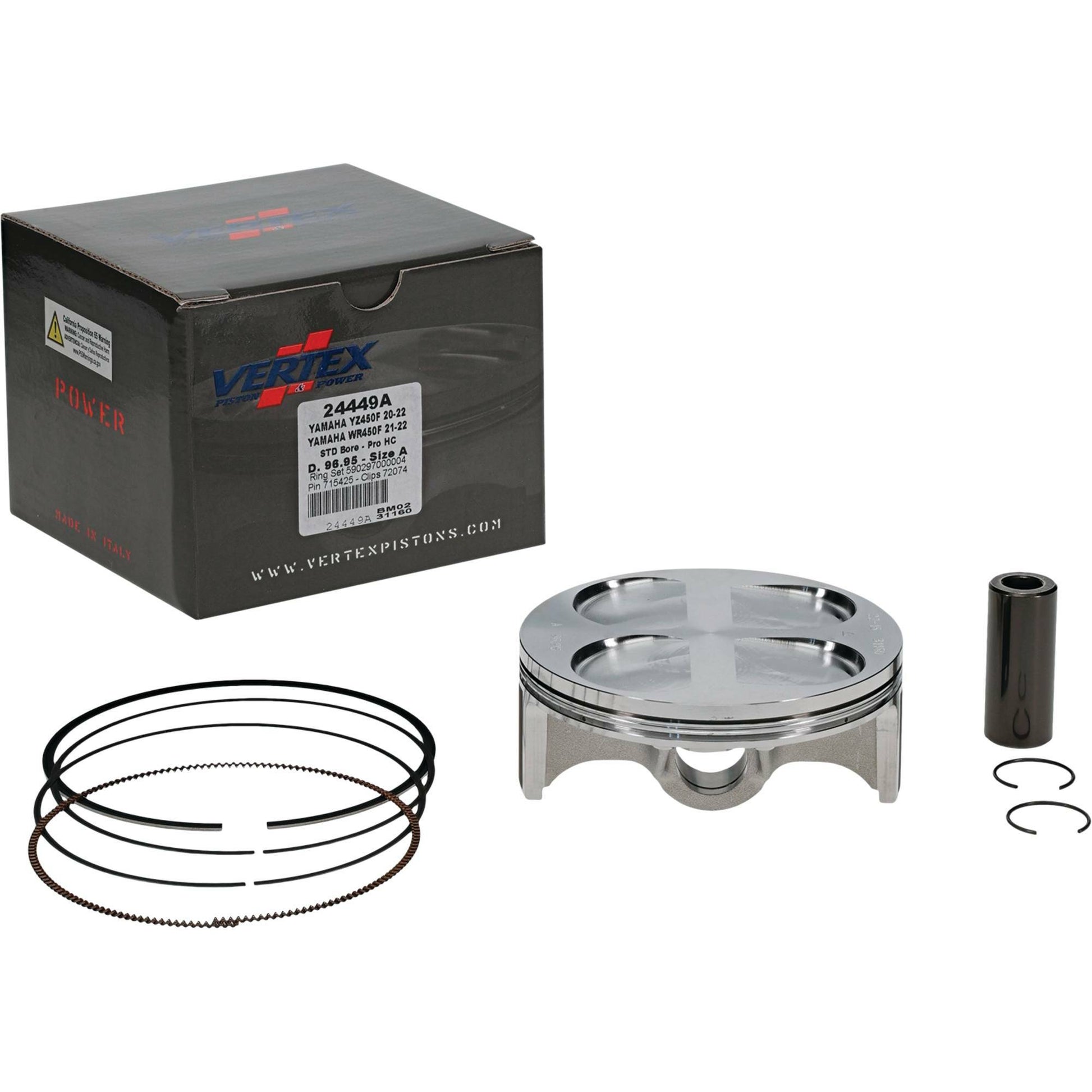 Piston Kit Hc Forged 96.95/Std 13.8:1 Yam