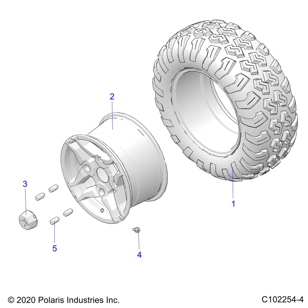 
                      
                        Polaris Rear Economy E-Mark Tire, 26x10-14, Part 5414105
                      
                    
