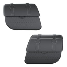 Indian Motorcycle Saddle Bags for Specific Scout Models, Touring Waterproof Black Vinyl Motorcycle Hard Saddlebags, Powersports Saddle Bags for Motorcycle Storage, 1 Pair - 2890257-VBA