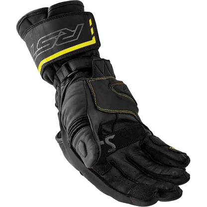 S1 Glove Blk/Flo Yel Leather Md