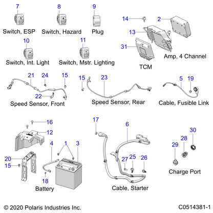 Slingshot Interior Light Switch - 4018413