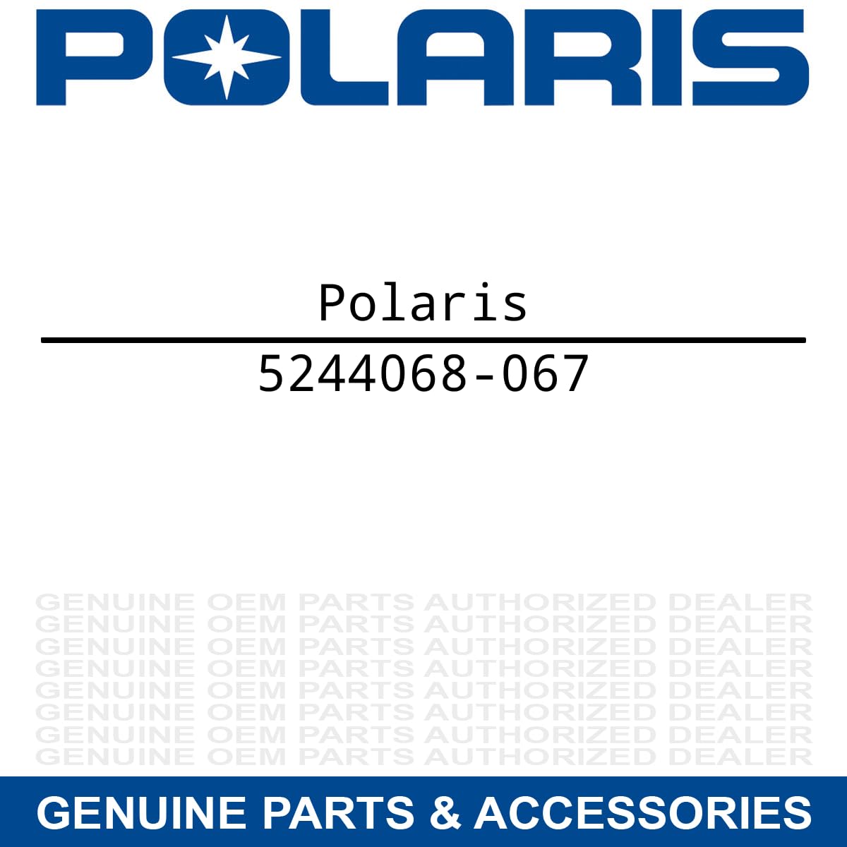 Polaris ATV Tailgate Cover, Black, Genuine OEM Part 5244068-067, Qty 1