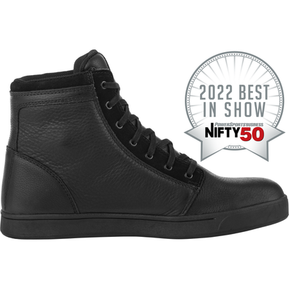 Axle Leather Waterproof Shoes Black/Black Sz 14