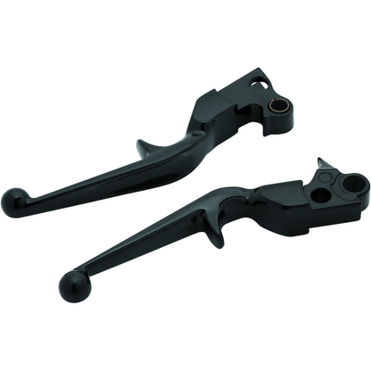 Kuryakyn Trigger Lever Set 96-Up Cable Gloss Black