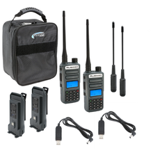 Rugged Radios ADVENTURE PACK - GMR2 PLUS - GMRS / FRS Two Way Handheld Radios with Accessories