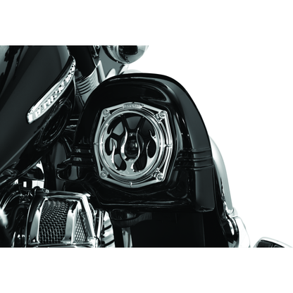 Kuryakyn Flame Speaker Grills Chrome