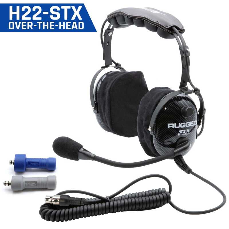 Rugged Radios ULTIMATE HEADSET for STEREO and OFFROAD Intercoms - BTH