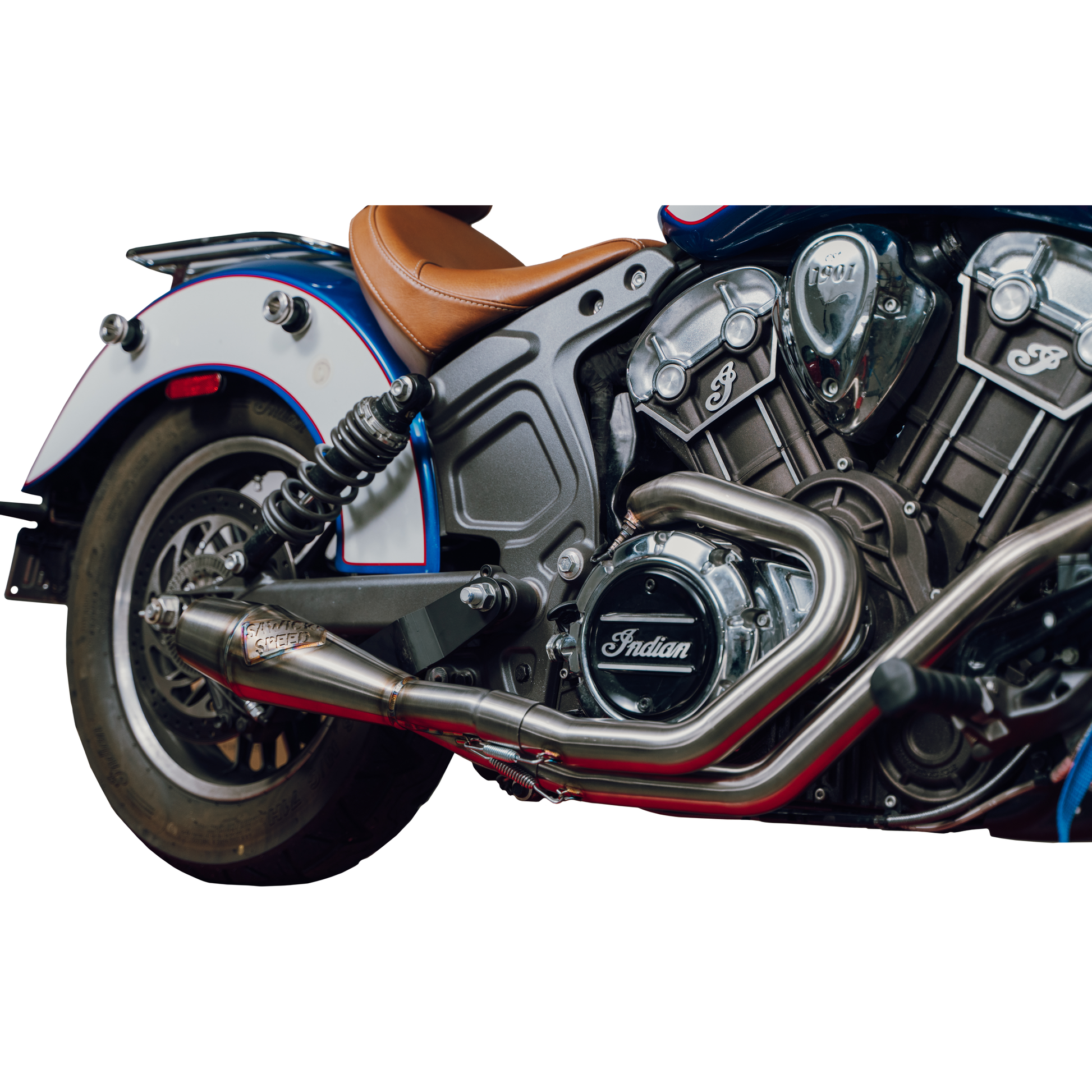 Indian Scout Shorty Cannon Brushed Ss