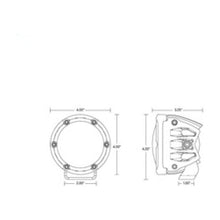 Rigid Industries 360-Series 4in Fog w/ Amber PRO Lens - White (Pair)