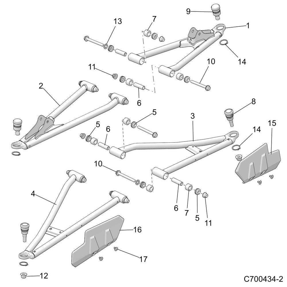 
                      
                        Polaris Off Road A-Arm Weld, Front, Upper, Right, Matte Black, Genuine OEM Part 1024760-458, Qty 1
                      
                    