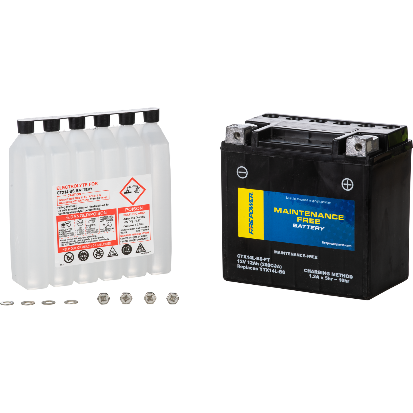 Battery Ctx14l Bs Ft Maintenance Free