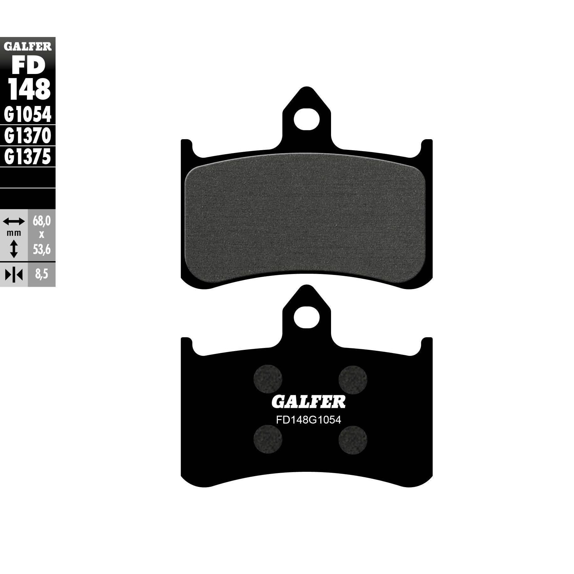 Brake Pads Semi Metallic Fd148g1054