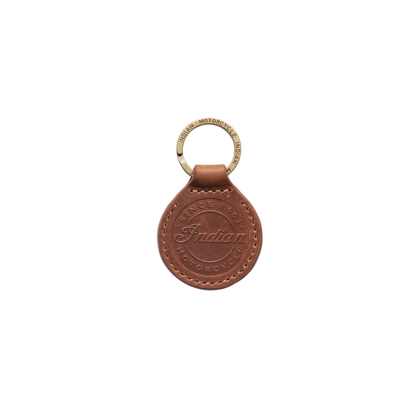 Indian Motorcycle Circle Leather Key Ring - 2862944