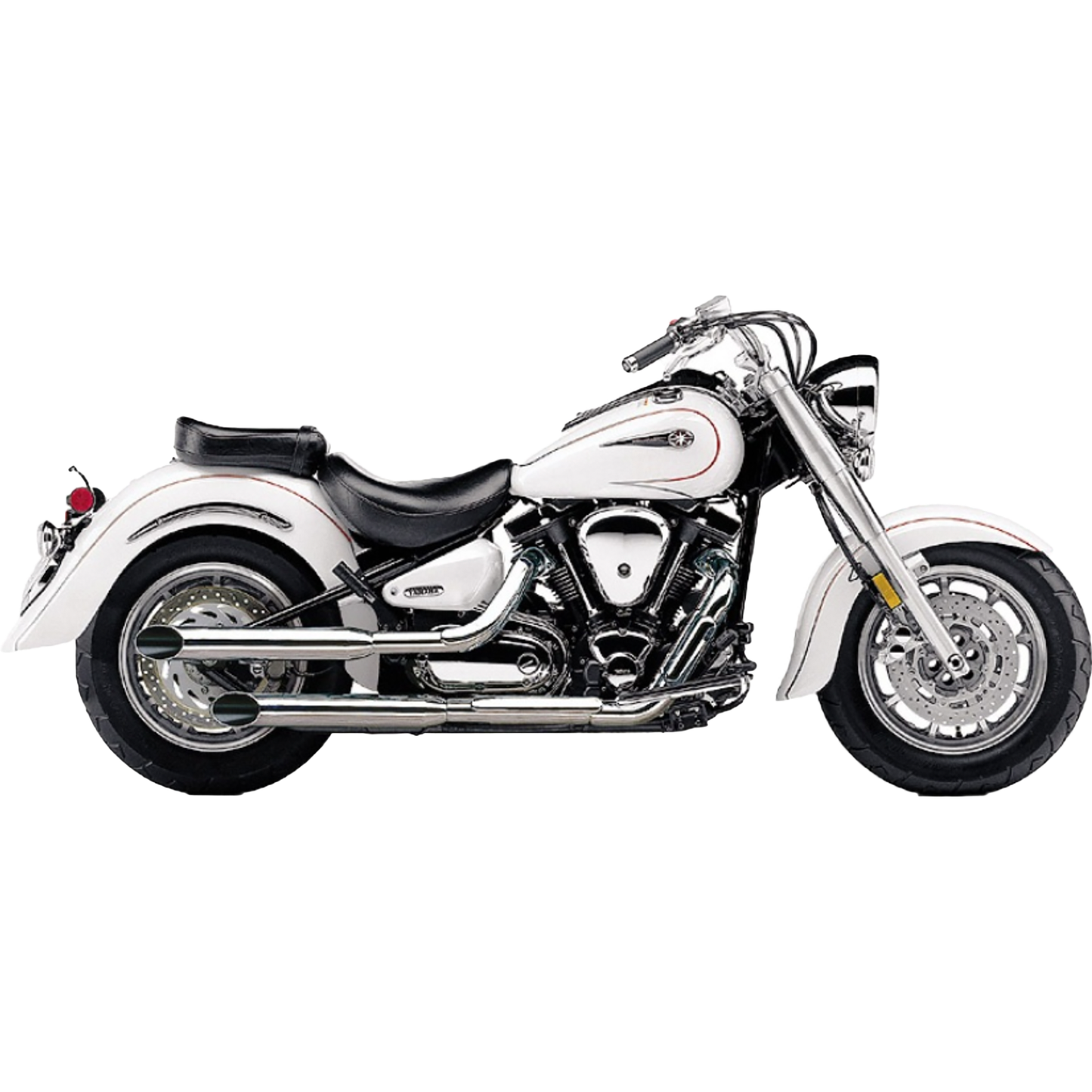 Blvd Slashcut Slip On Chrome Yam V Star 1100