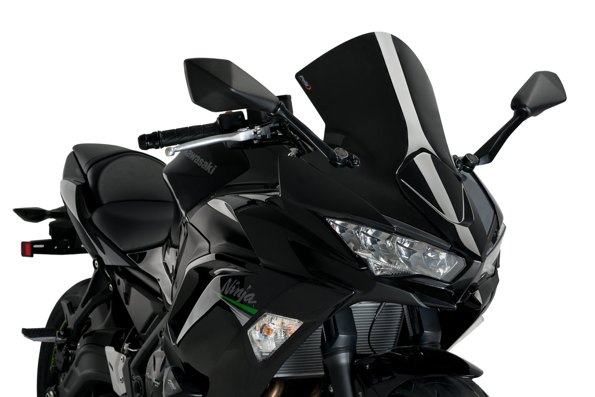 Windscreen R Racer Black Kaw