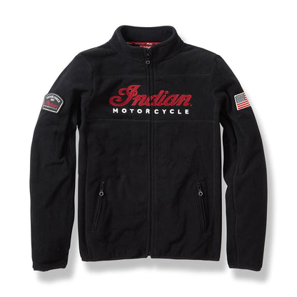 Indian Motorcycle Women's Zip Thru Fleece, Black - 2XL - 286166612