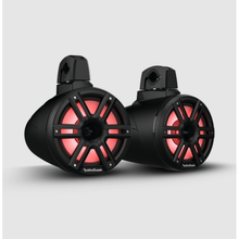 Rockford Fosgate M2 8in. Color Optix 2-Way Horn Loaded Wake Tower Speakers (Pair) - Black