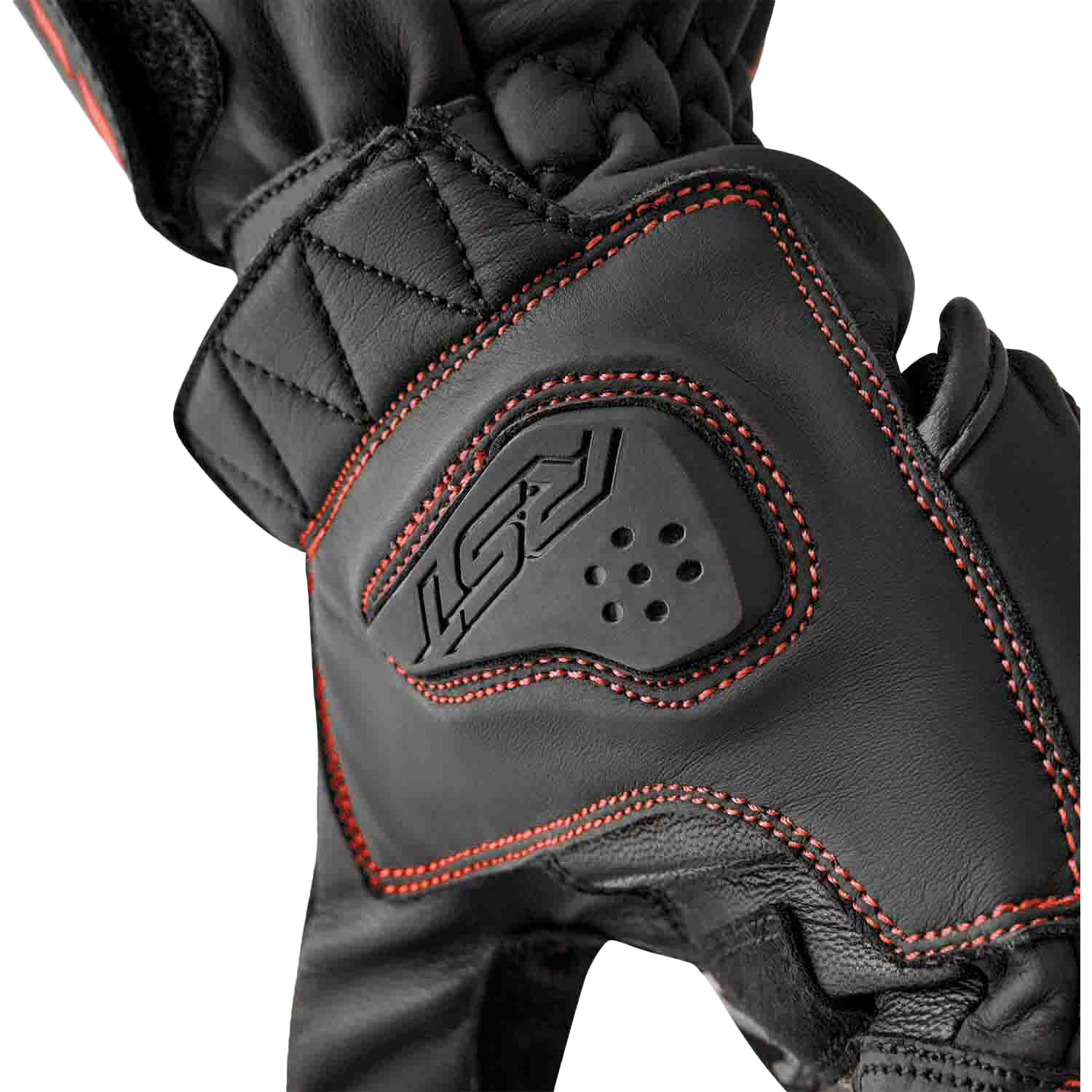 S1 Glove Blk/Red Leather 2xl
