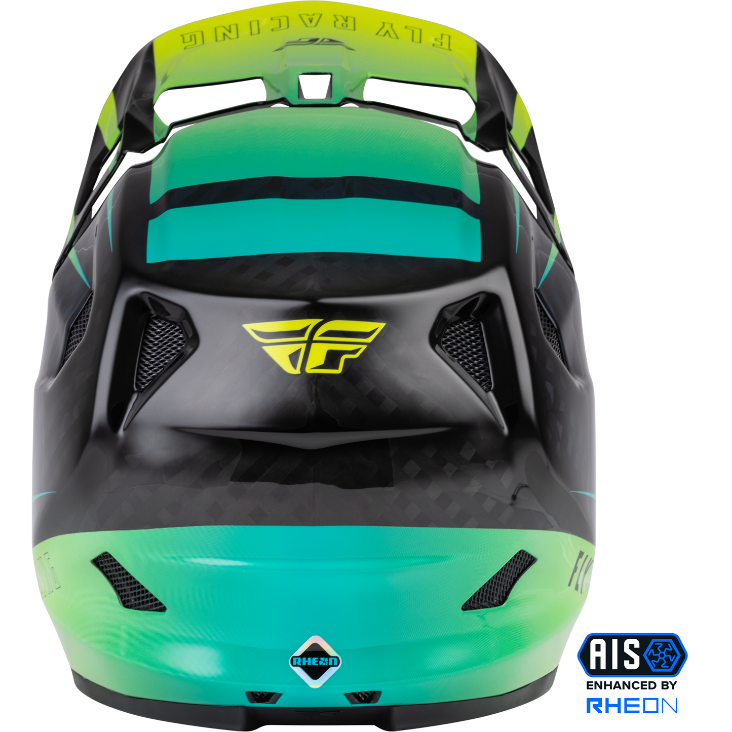 Werx R Helmet Hi Vis/Teal Carbon Sm