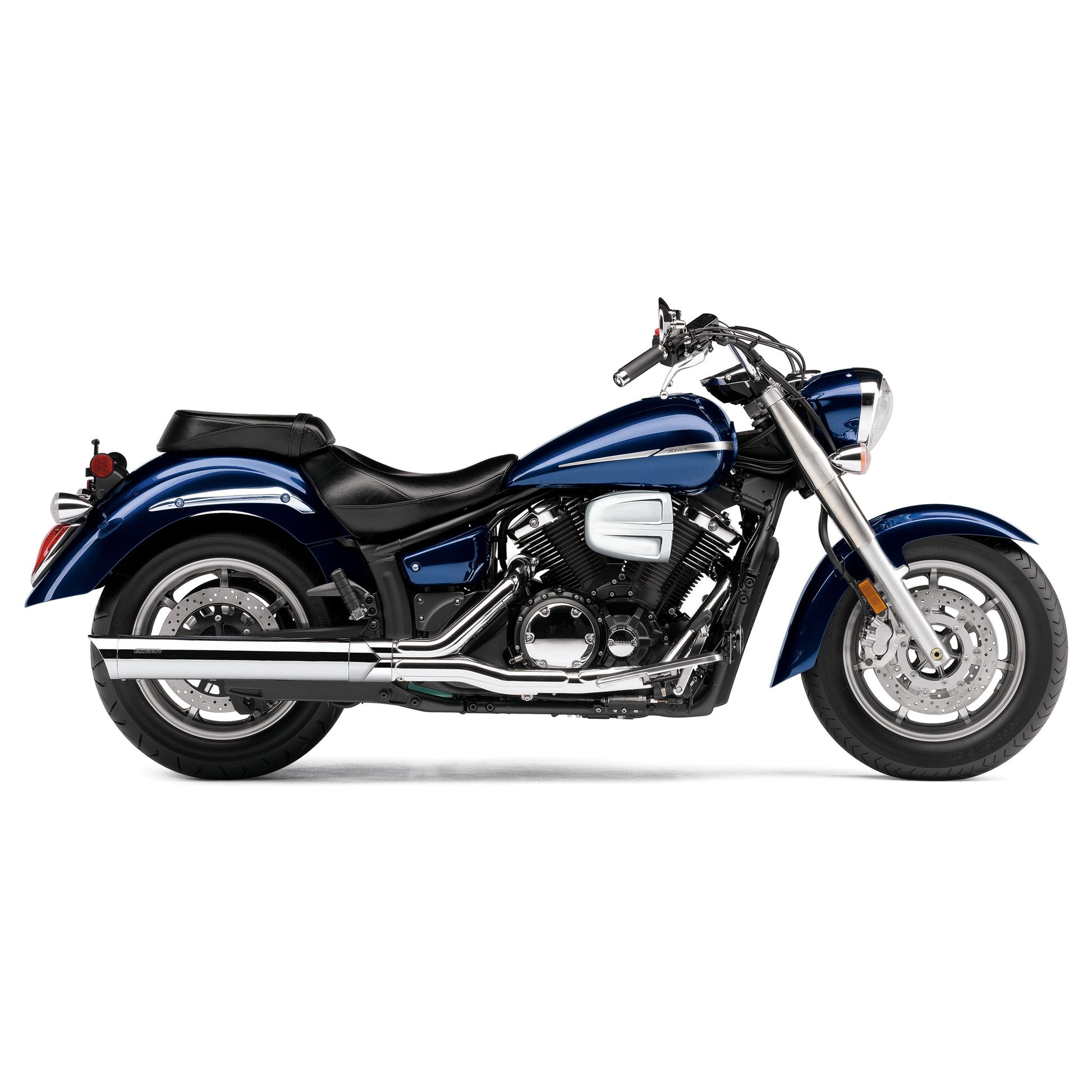 Slip On W/Scalloped Tip Chrome Yam V Star 1300 07 18