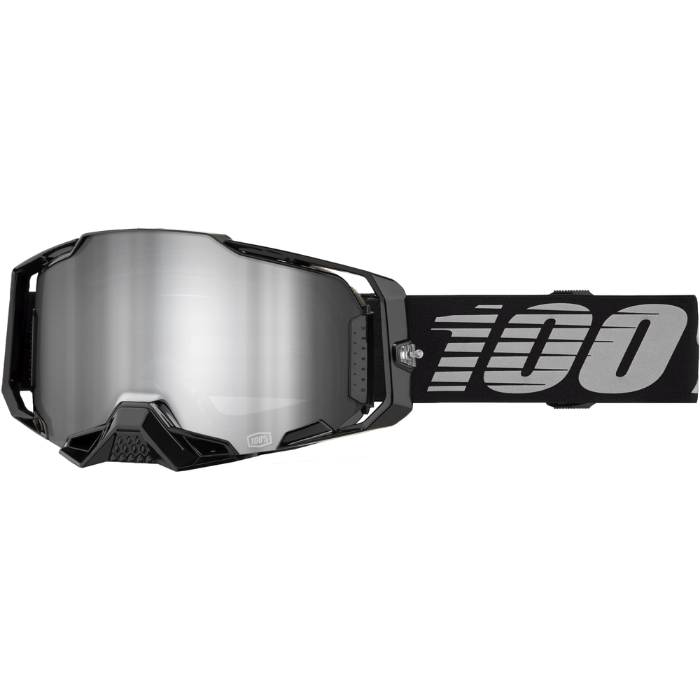 Armega Goggle Black Mirror Silver Lens