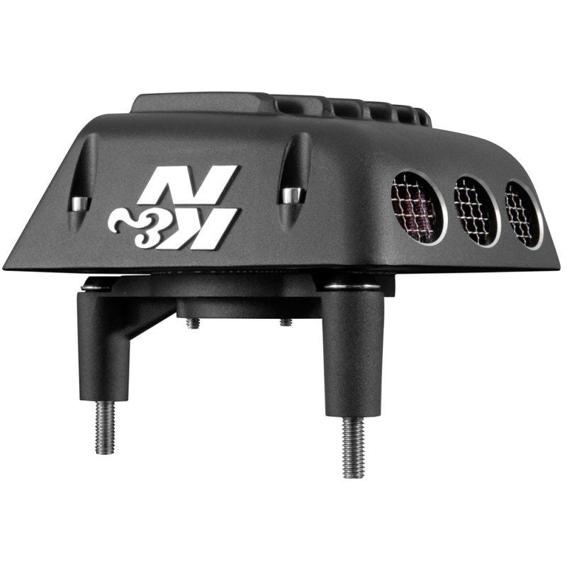 K&N Street Metal Intake System for 01-16 Harley-Davidson Softail/Dyna - Shaker Black