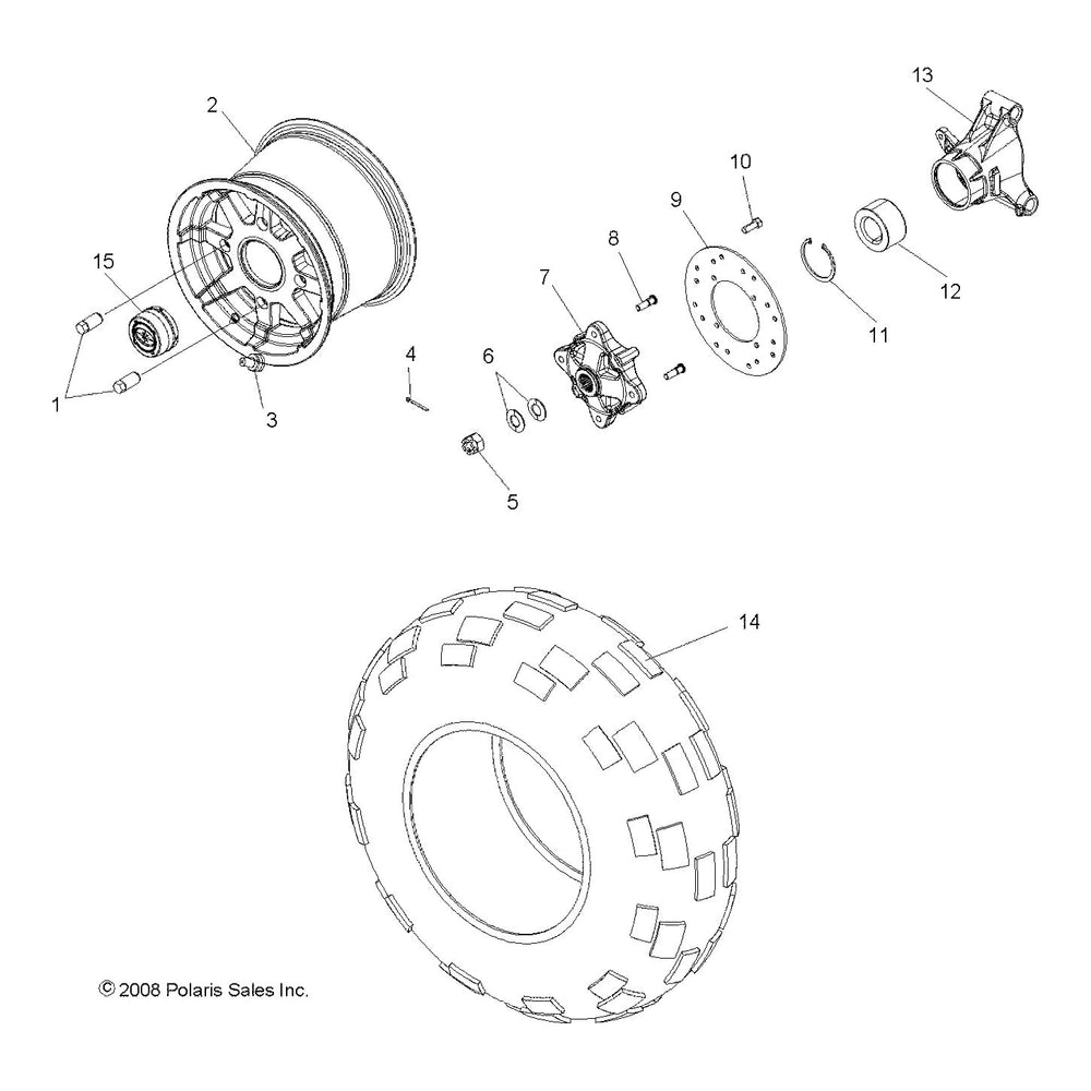 
                      
                        Polaris RZR Wheel Carrier, Right, Genuine OEM Part 5134985, Qty 1
                      
                    