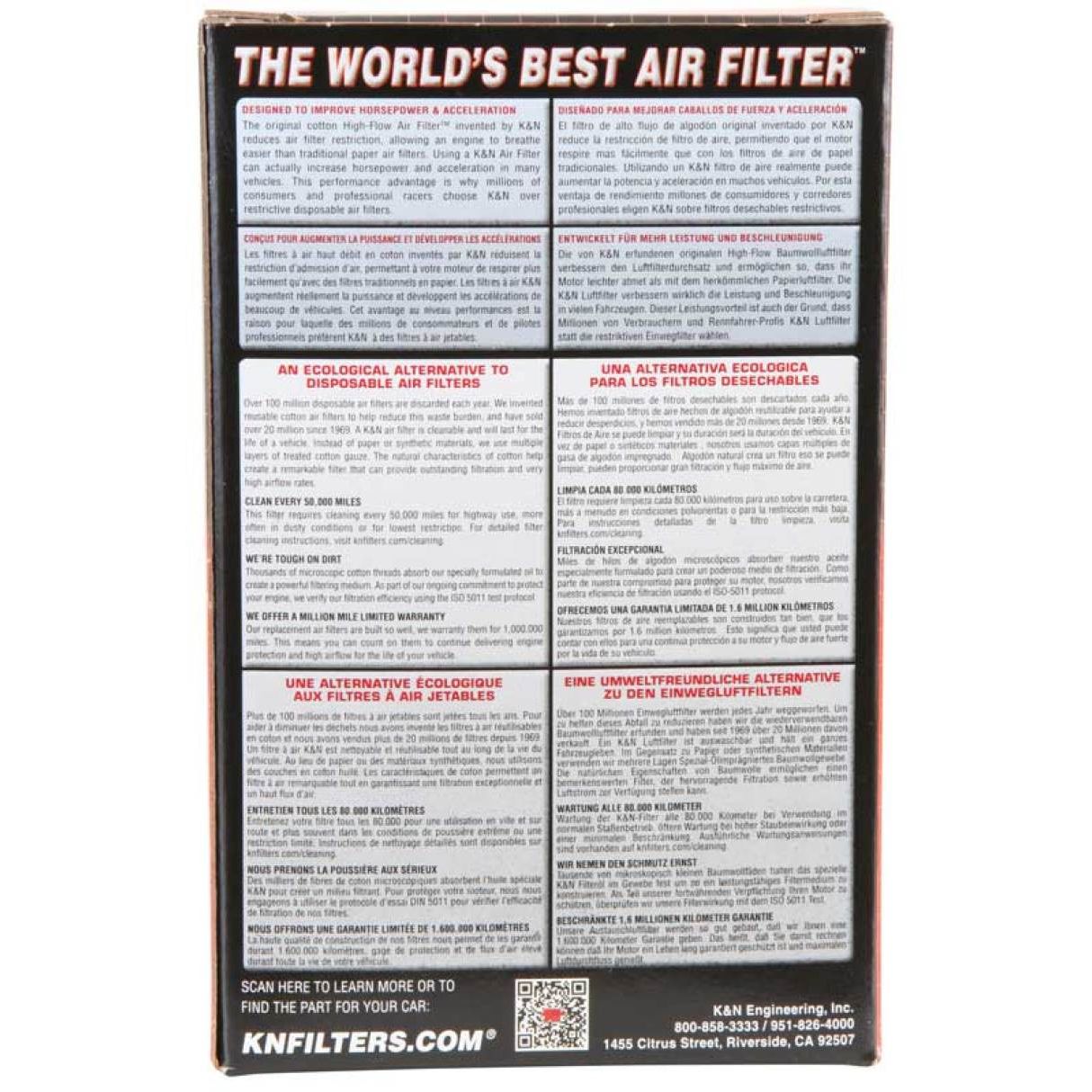 K&N 19-20 Honda CBR500R Replacement Air Filter