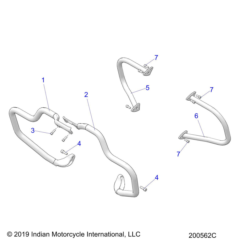 
                      
                        Indian Motorcycle HWY BAR,LH,CHR, Genuine OEM Part 1024732-156, Qty 1
                      
                    