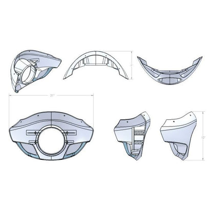 Burly Brand Touring Sport Fairing Tall
