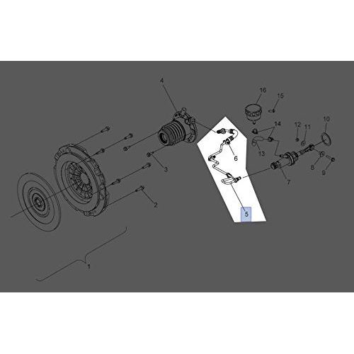 Polaris Slingshot Line, Clutch, Hydraulic, Genuine OEM Part 1912889, Qty 1