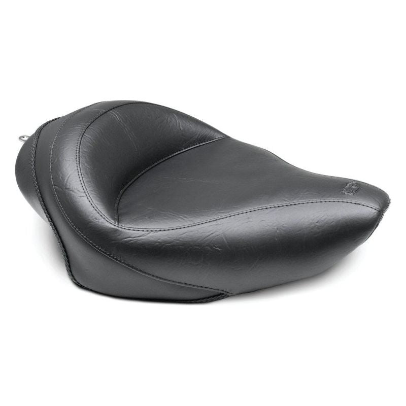 Mustang 04-21 Harley Sportster 3.3 GAL Wide Touring Solo Seat - Black