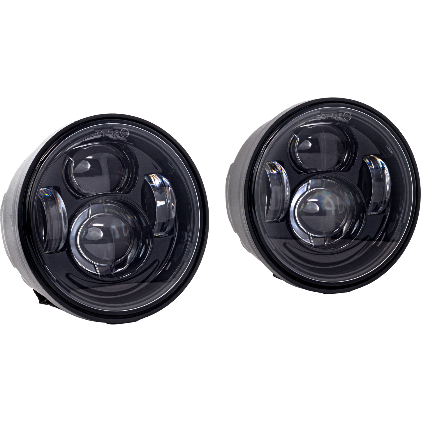 Led Headlight Kit (Pair) Blk `08 17 Fatbob