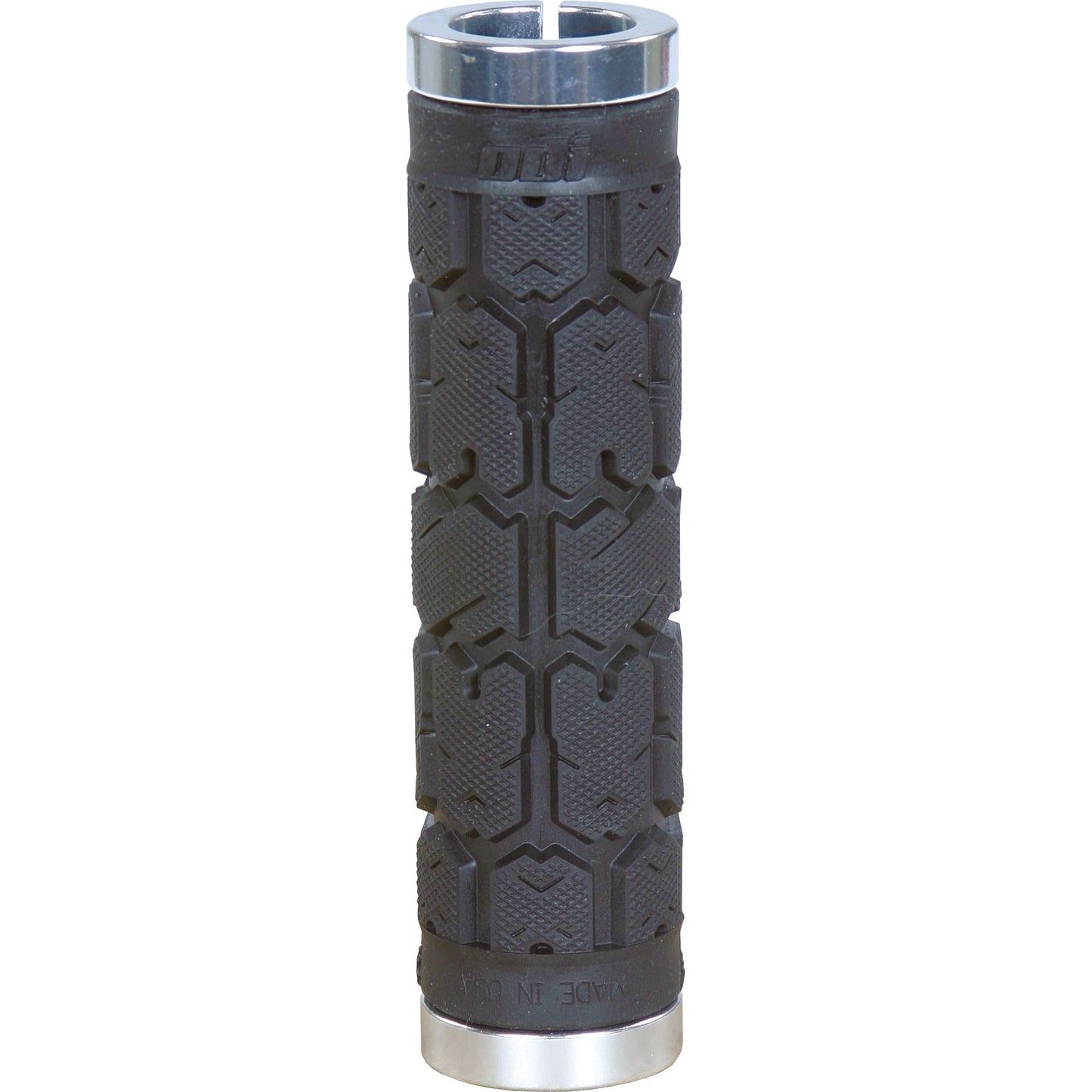 Rogue No Flange Lock On Grips Black/Silver 130mm