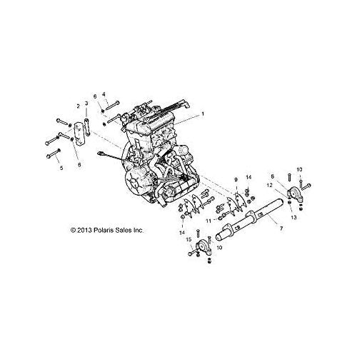 Polaris RZR Transmission Bracket, Genuine OEM Part 5138469, Qty 1