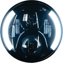 High Definition 7" Led Headlig Partial Halo Black