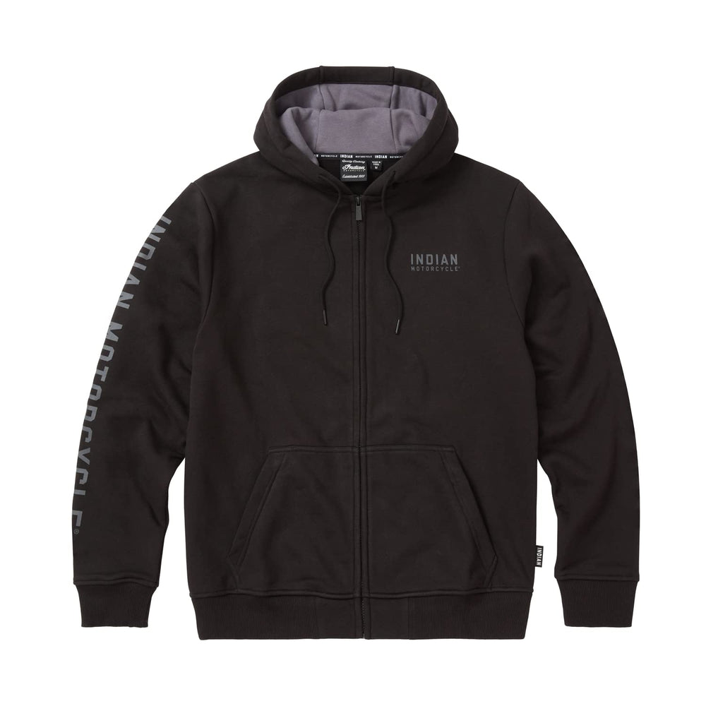 Indian Motorcycle Men's Embroidered Hoodie, Black