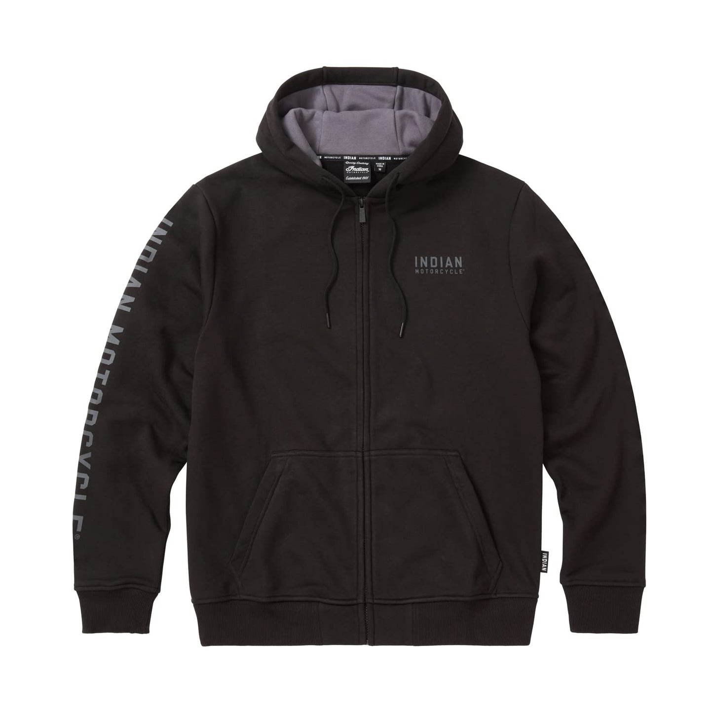 Indian Motorcycle Men's Embroidered Hoodie, Black