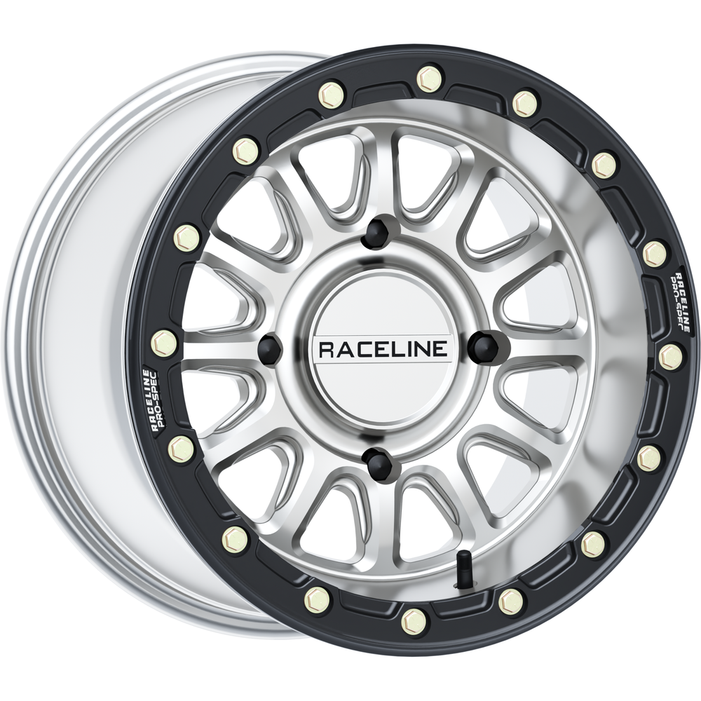 Alpha Hyper Wheel 4/156 Hyper Silver/Blk 15x10 (+10mm)