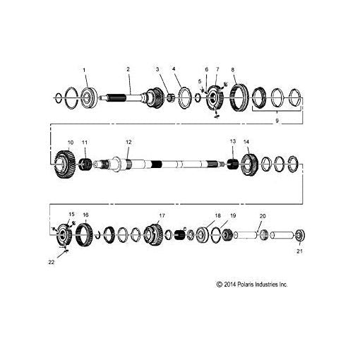 Polaris Slingshot Synchronizer Ring, Genuine OEM Part 3235685, Qty 1