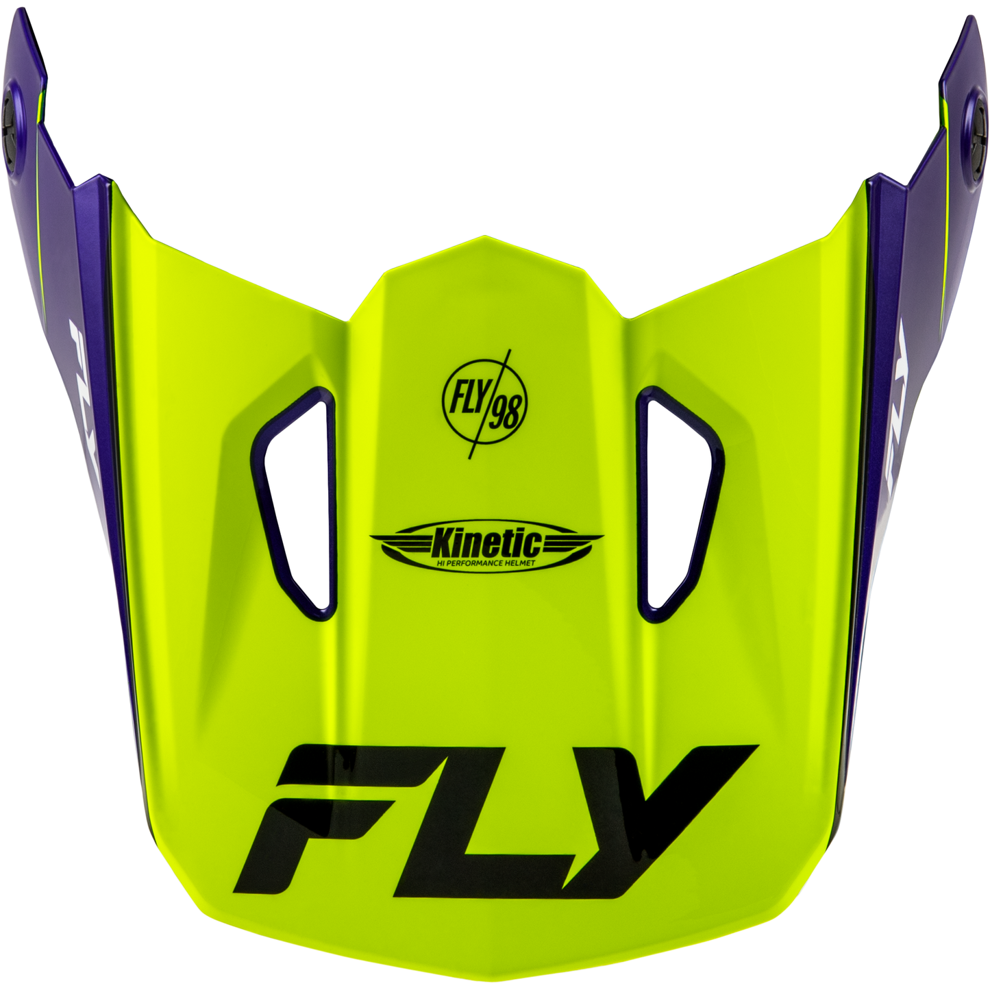 Kinetic Rally Helmet Visor Hi Vis/Blue/Black Xl/2x